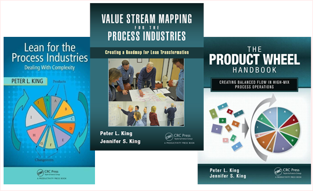 Process Industry Value Stream mapping books by Peter King 