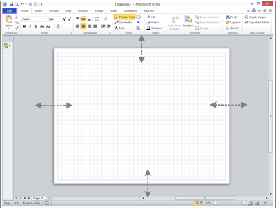 eVSM video tutorial on how to resize drawing page 