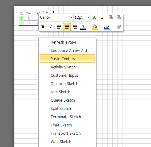 Easy digital value stream mapping using excel spreadsheet 