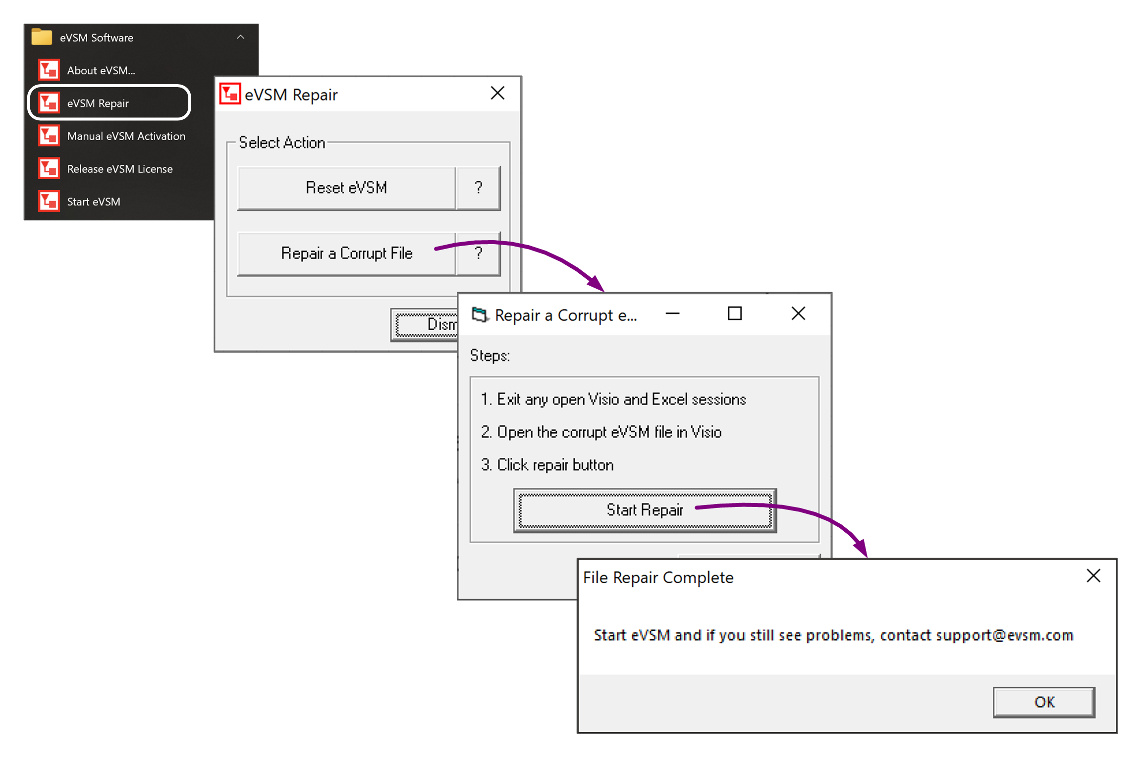 eVSM File Repair